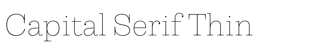 Capital Serif Thin